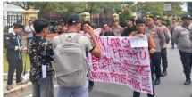 Seram Riau Gelar Aksi Jilid III, Desak Polda Tangkap Kacab Wilayah III Disdik Riau