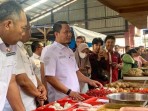 Pastikan Stok Pangan Aman, Wako Pekanbaru Tinjau Pasar Palapa