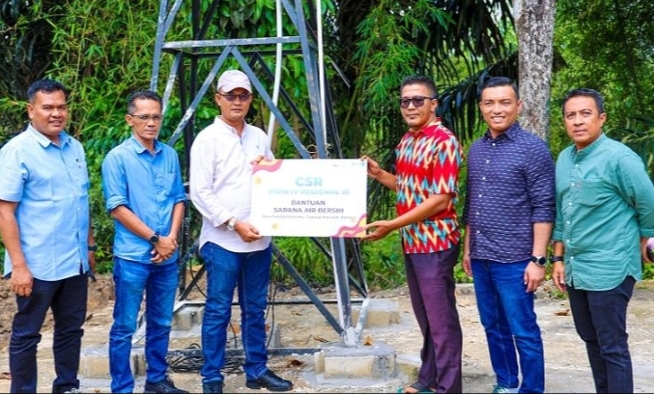 Atasi Warga yang Kekurangan Air Bersih, PTPN IV Bangun Sumur Bor di Desa Talang Danto