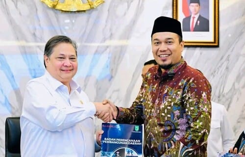 Temui Menko Airlangga, Bupati Inhu Perjuangkan Hilirisasi Sawit Masuk Program Nasional