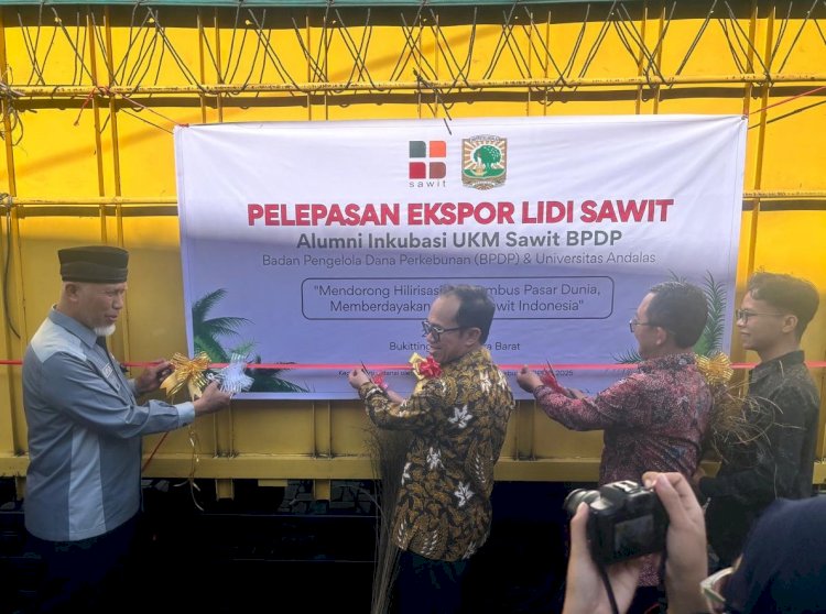 Mantap, Sumbar Ekspor Produk Lidi Sawit ke Pasar Asia Selatan