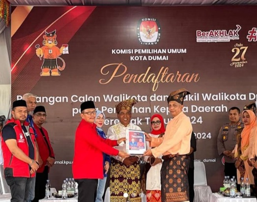 Wuiiihhh... Daftar Pilwako Dumai 2024, Ribuan Eddy Yatim - Almainis Siap Menang