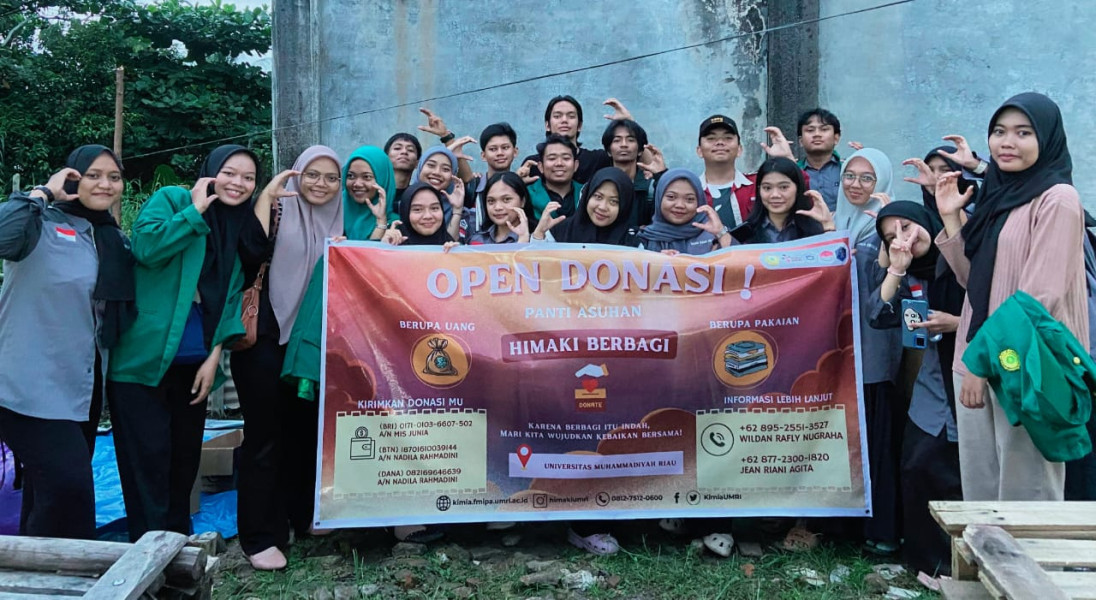HIMAKI Umri Berbagi ke Panti Asuhan Melalui Pasar Amal Ramadhan