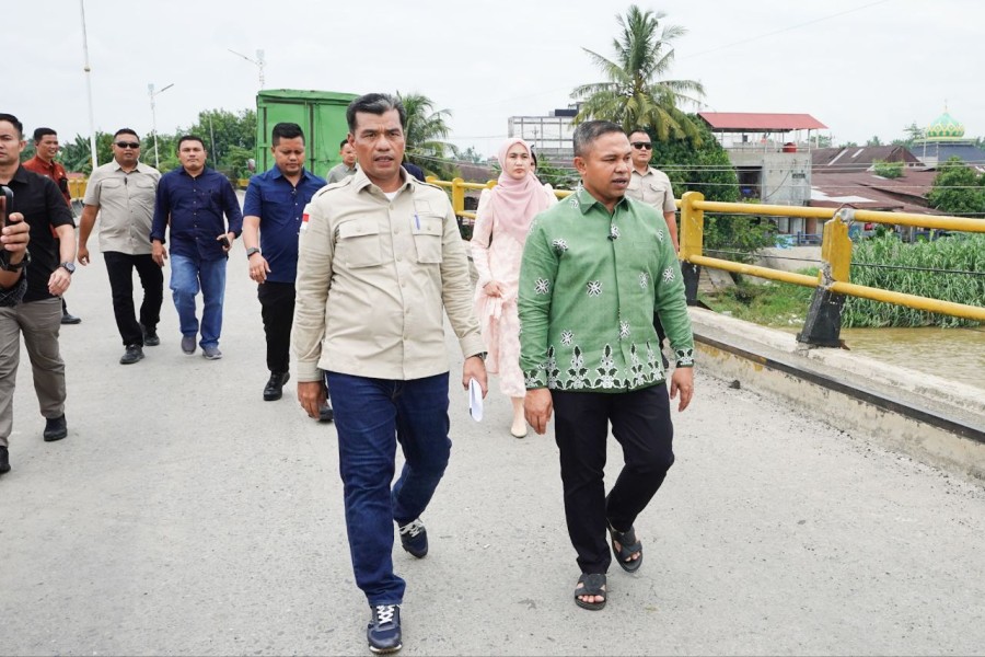 Jembatan Sungai Rokan Segera Difungsikan, Ditargetkan Uji Coba Dalam 45 Hari Kedepan