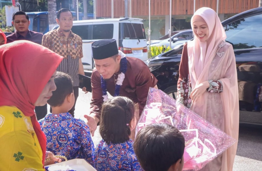 Ribuan Anak-anak PAUD Ikuti Acara Membatik yang Ditaja IGTKI-PGRI Pekanbaru