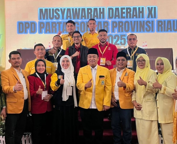 Aklamasi, Yulisman Pimpin DPD I Golkar Riau