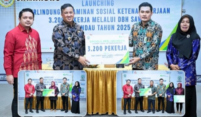 3.200 Pekerja Sawit di Lamandau Dapat Perlindungan Jamsostek, Tagihannya dari DBH Sawit
