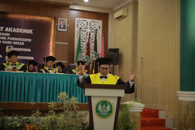 Jadi Guru Besar UIN Purwokerto, Abdul Wachid Bawa Gagasan Moderasi Beragama