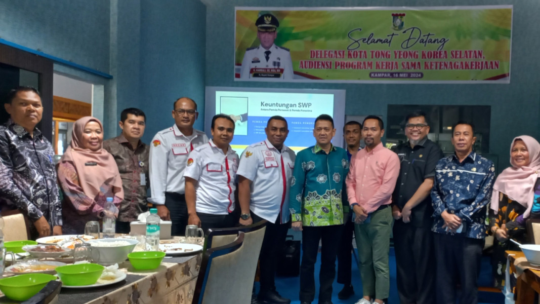 Difasilitasi JMP dan Sudah Bertemu Perwakilan Delegasi Kota Tongyeong, Kampar Tertarik Kirim Naker ke Korsel