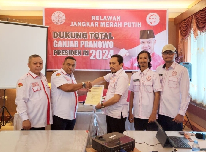 Selesai dari Posko Rumah Ganjar di Jakarta, Markos Langsung Kukuhkan Kepengurusan JMP di Lampung