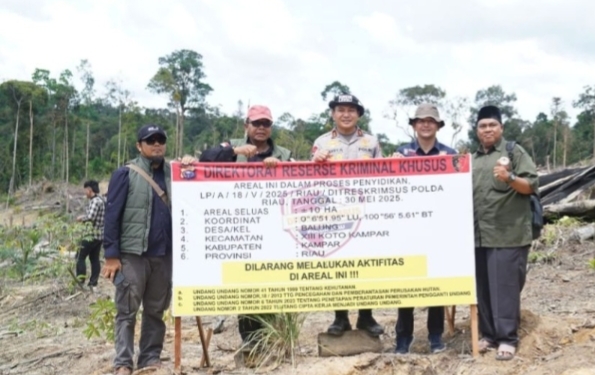 LAMR Apresiasi Polda Riau Amankan Oknum Ninik Mamak Perambah Hutan