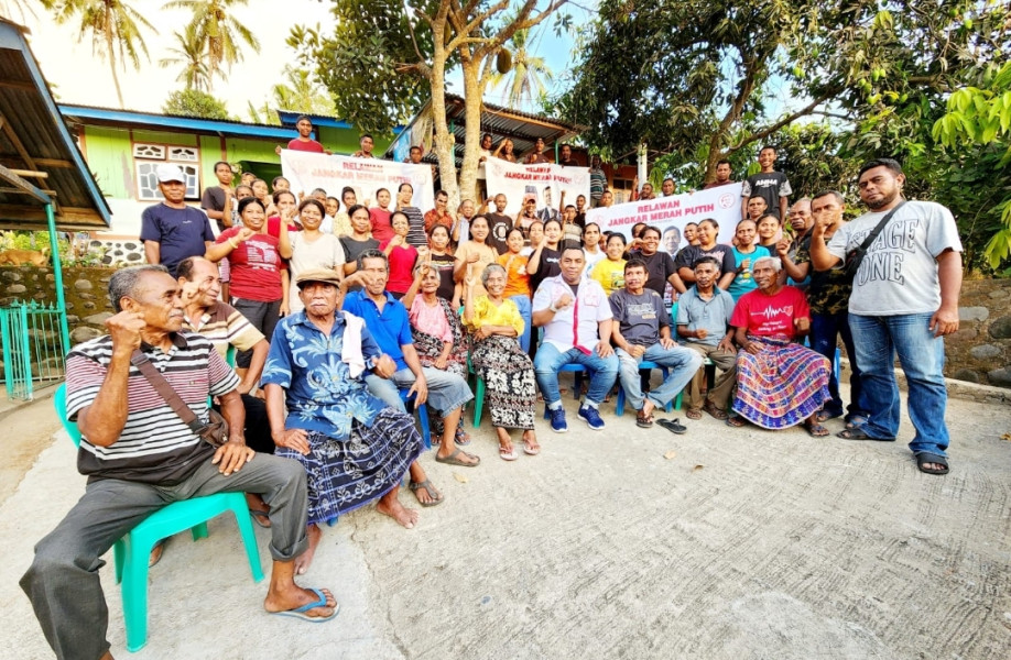 Markos Pulang Kampung di Desa Tilang, Langsung Deklarasi Menangkan Ganjar Mahfud