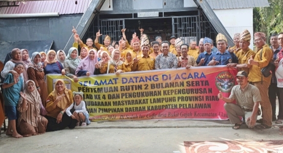 Gelar Milad ke- 4 Tahun, Kepengurusan DPD Permas Lampri Kabupaten Pelalawan Periode 2024-2027 Dilantik