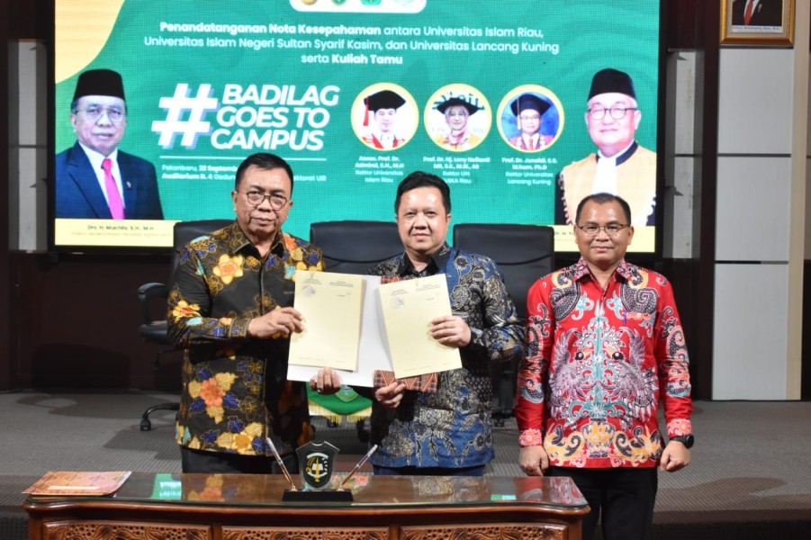 Majukan Pendidikan, Rektor Unilak Riau Teken Kerja Sama Strategis dengan Dirjen Badilag Mahkamah Agung RI