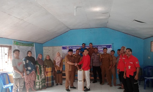 PT Perawang Sukses Perkasa Industri Distrik Lipat Kain bersama 9 Desa Binaan Lakukan Sosialisasi Pencegahan Karhutla