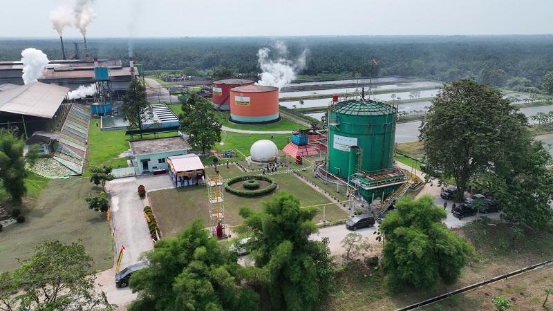 PTPN IV Bangun Pembangkit Biogas Sawit Pertama dengan Teknologi Muktahir di Riau