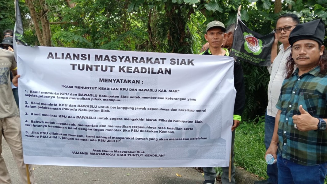 Siak Demo Besar-besaran, Tolak PSU Jilid II: Kami Lelah!