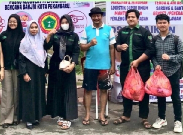 DPM Fakultas Ekonomi dan Bisnis Unilak Galang Donasi untuk Korban Banjir