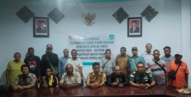 Syarat Kebun Plasma Terpenuhi, Sembilan Marga di Boven Digoel Setuju Investor Bangun Kebun Sawit di Tanah Adat