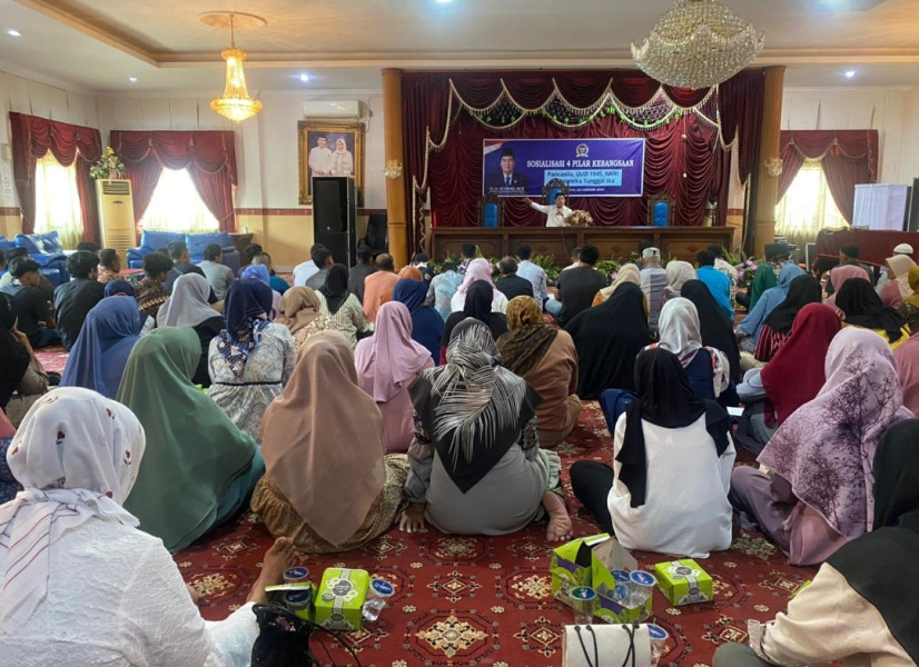 Achmad Sosialisasikan 4 Pilar MPR RI di Rambah, Diikuti 150 Peserta