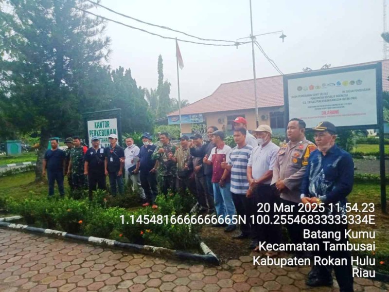 Lahan Sawit PT. Hutahaean Rohul Ikut Disita Satgas PKH