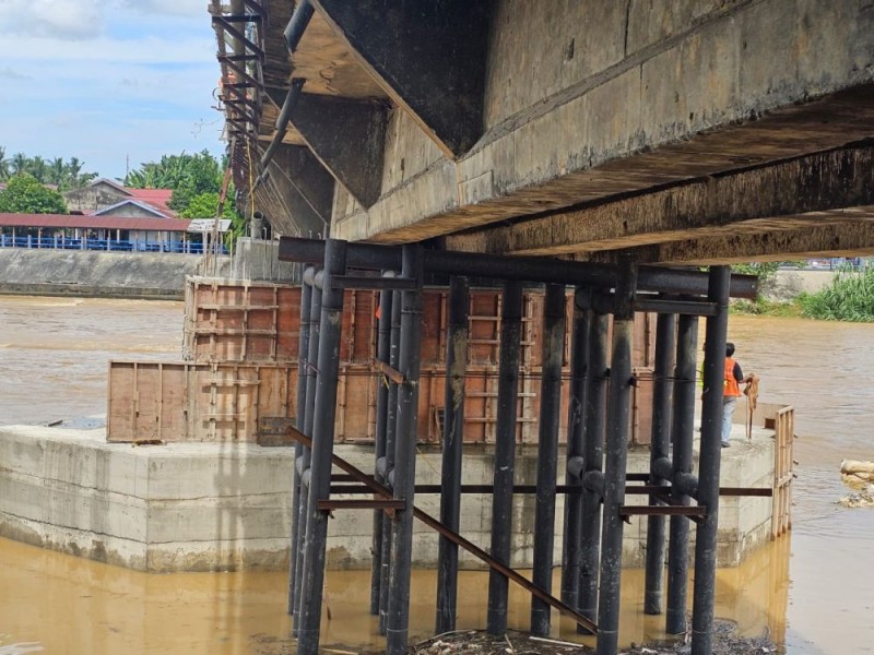 Jembatan Sungai Rokan Ditutup Mulai 4 Sampai 9 September