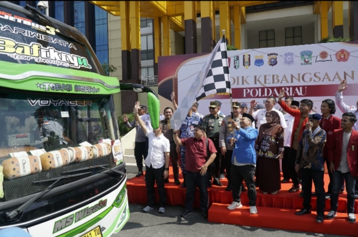 Dilepas Kapolda, Mudik Gratis Kebangsaan untuk Kenyamanan Warga
