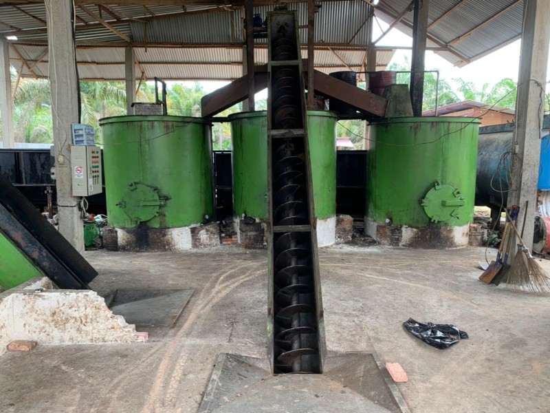 Proses Penggilingan Kelapa Sawit pada PMKS 10TPD