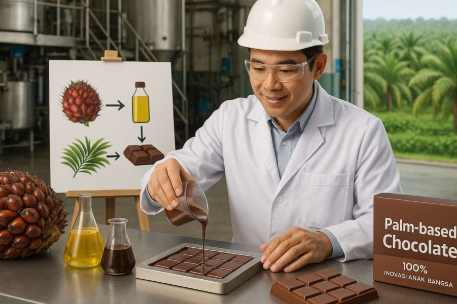 Menarik! Sedang Dikembangkan Pembuatan Coklat dari Bahan Baku Sawit