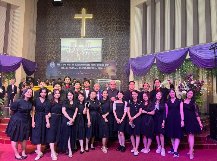 Laudasion Choir Wakili Gereja Katolik di Ibadah Paskah Oikumene
