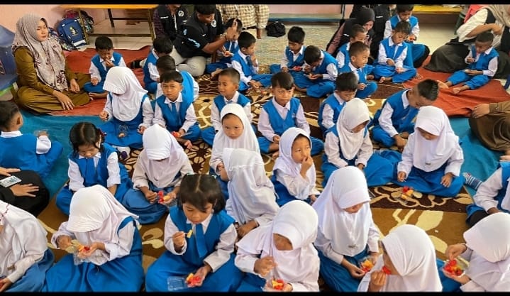 Anak TK Ar-Rahmah Diberi Penyuluhan Soal Makanan Bergizi
